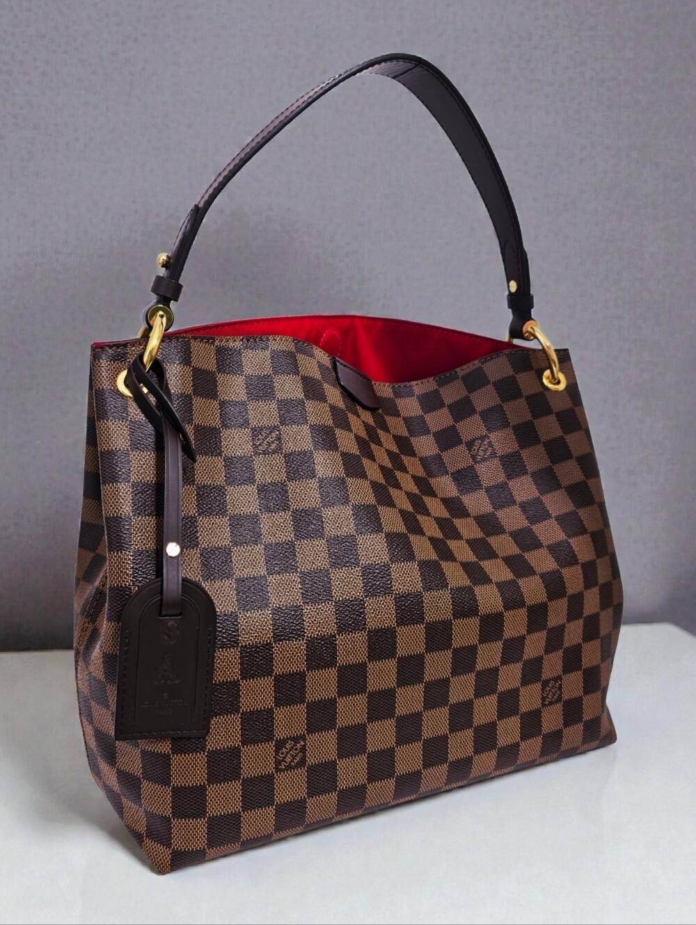 Louis Vuitton Graceful PM Shoulder Bag Damier Ebene Full Set - Picture 16 of 17